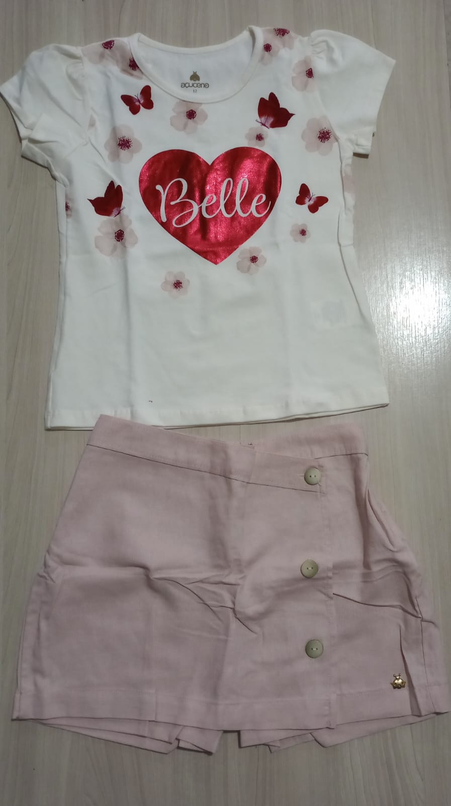 Conjunto Blusa e Short Saia
