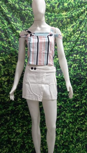 Conjunto Short e Blusa Listrada
