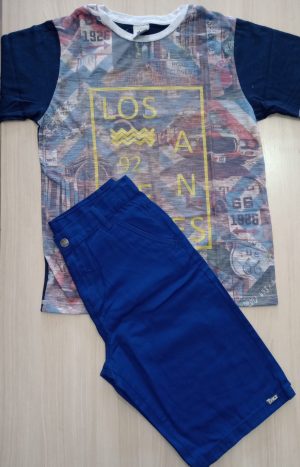 Conjunto Masculino com Short Jeans