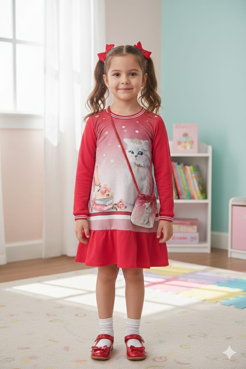 Vestido Manga Longa