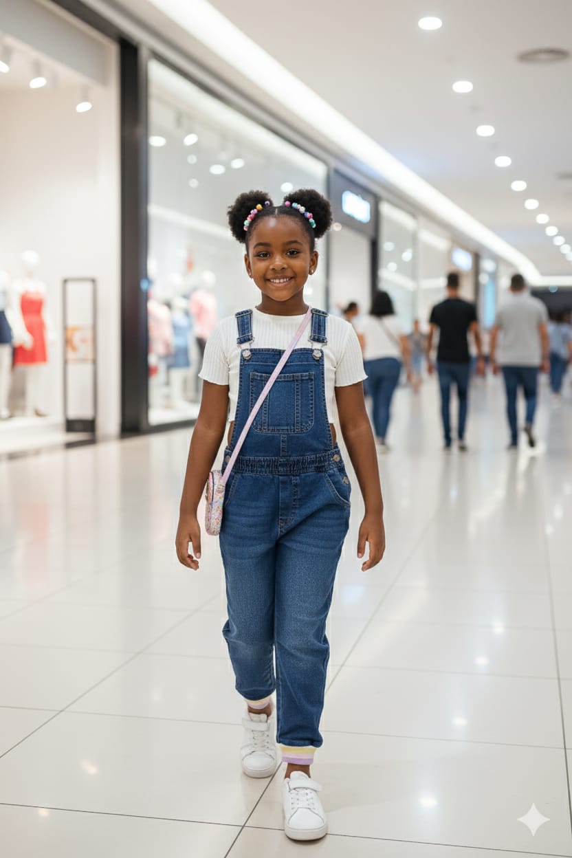 Jardineira Jeans
