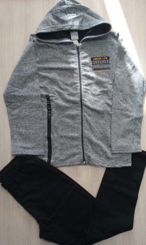 Conjunto Aberto com Capuz Masculino