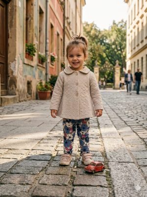 Conjunto Calça Legging com Casaco Bebê