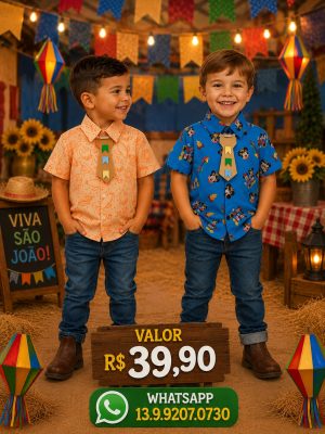 Camisa Masculina Festa Junina