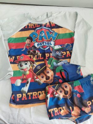Biquini e Sunga com Blusa UV Personagens